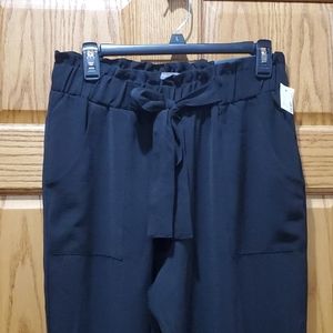 Black wide leg pants